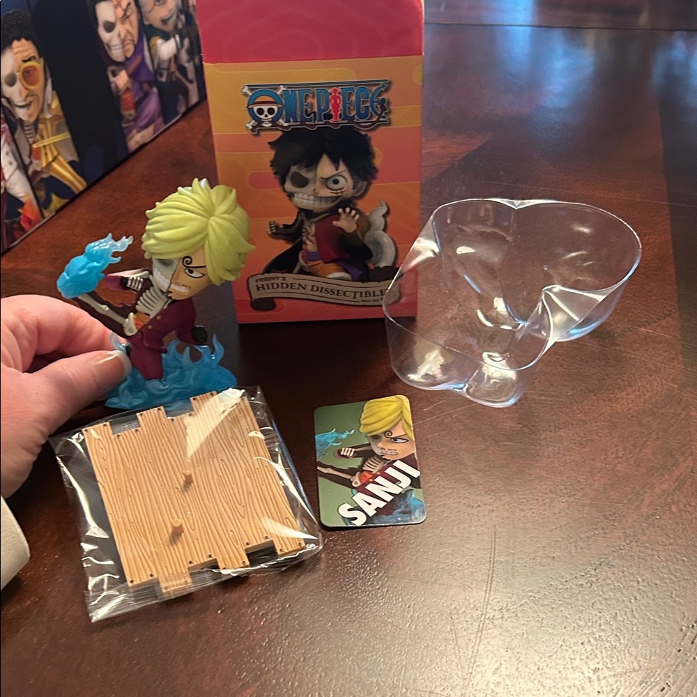 Mighty Jaxx One Piece Sanji Action Figure with Blue Flames